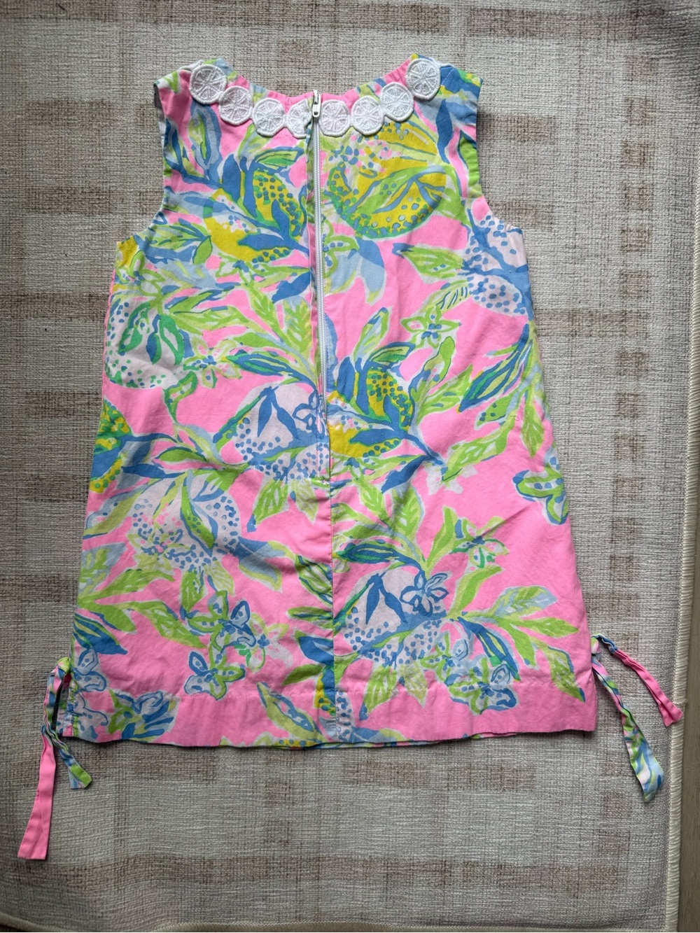 Lilly Pulitzer Toddler Pink Multicolor Floral Shift Dress - Picture 3 of 4